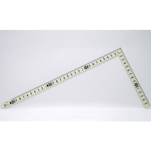 【クリックで詳細表示】シンワ 曲尺小型 ホワイトサンデー 15×30cm