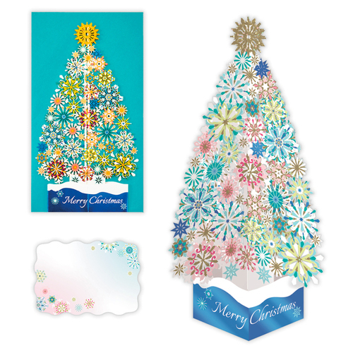 クリスマス】ホールマーク（Hallmark） 立体クリスマスカード レーザー