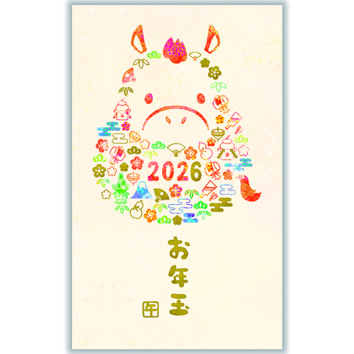 ホールマーク（Hallmark） 年賀ポチ袋・お年玉袋 847623 箔 小物模様