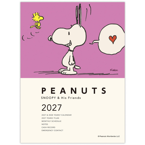 2026年10月始まり】 ホールマーク（Hallmark） SNOOPY A6 マンスリー