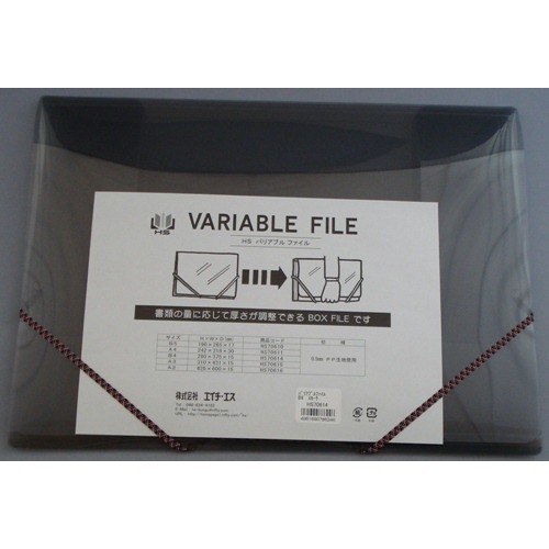 【クリックで詳細表示】エイチ・エス バリアブルファイル B4 スモーク