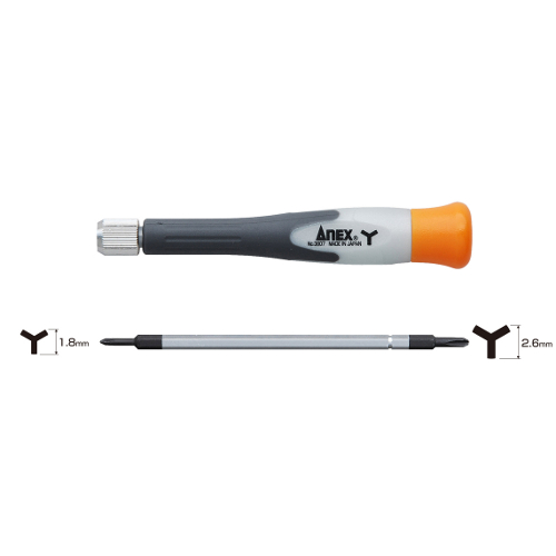 【クリックで詳細表示】ANEX 精密Y型ドライバー 差替 3607