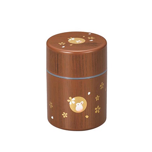 ハコヤ（HAKOYA） 茶筒 丸小 250mL 木目ハンコうさぎ｜【ハンズネット