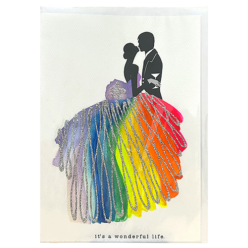 新品★ヴェリエ★超レア★ハンドクラフテッドN.Yアートプリント アートプリントジャパン ヴェリエ WONDERFUL LIFE -ウェディング