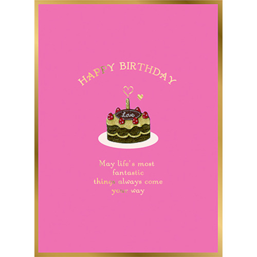 アートプリントジャパン ウッドパーツ バースデーカード ラブケーキ カード ポストカード バースデー 誕生日カード 東急ハンズネットストア