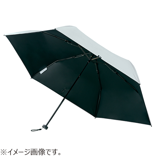 モズ（moz）×ハンズ 一級遮光 折りたたみ日傘 55cm ワッペンブラック