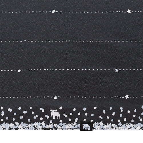 モズ（moz）×ハンズ 一級遮光 折りたたみ日傘 55cm ボーダーブラック