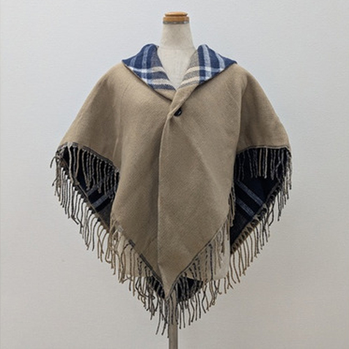 お買い得】 ブロンズ(BRONZE) リバーシブルギャザーポンチョ 112525