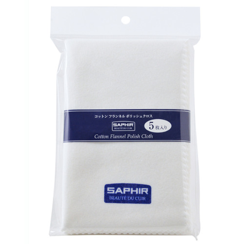 サフィール コットンフランネルポリッシュクロス 5枚入｜【ハンズ