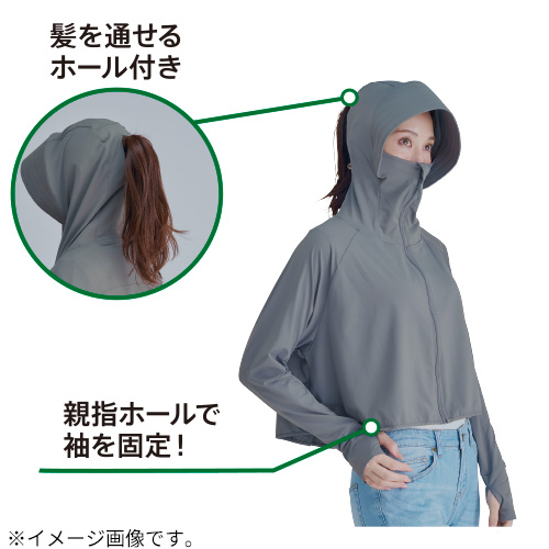 コジット サンブロックラボ 爽壁 フェイスガードUVパーカー