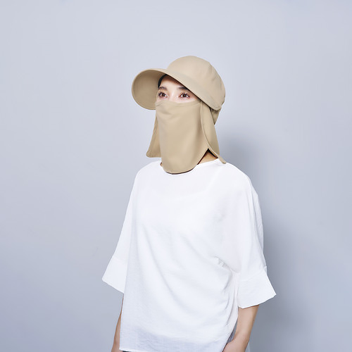 コジット　フェイスガードUVハット　ベージュ