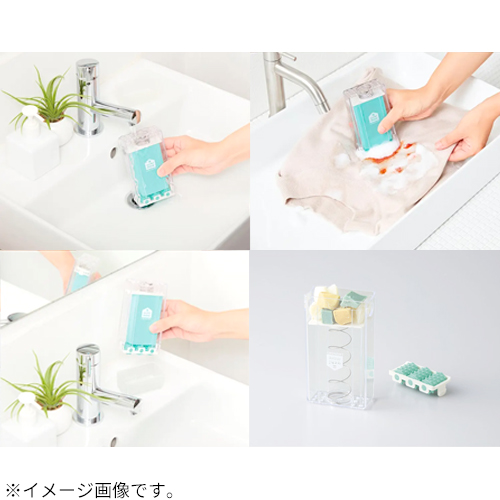 コジット 泡立つ洗濯せっけんケース スリムローラー 92764 シロ