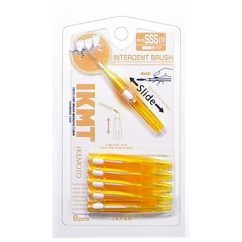たまかなさま専用ページ♡ イケモト(IKMT) スライド収納式歯間ブラシ SSS IKT7010 6本