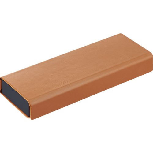 【クリックで詳細表示】キングジム レザフェスU ペンケース 1905LU キャメル