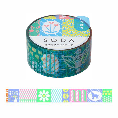 キングジム（KING JIM） ソーダ（SODA） 透明マスキングテープ CMT20
