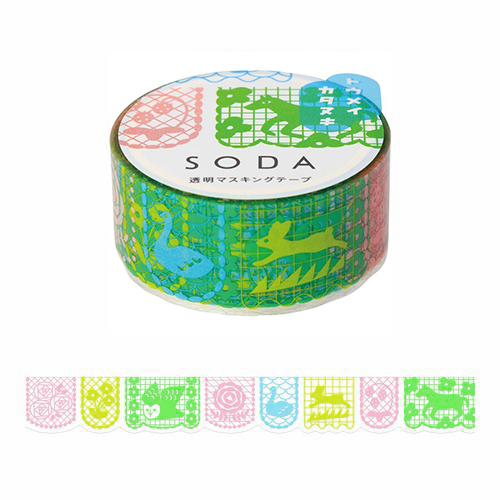 キングジム（KING JIM） ソーダ（SODA） 透明マスキングテープ CMTD20