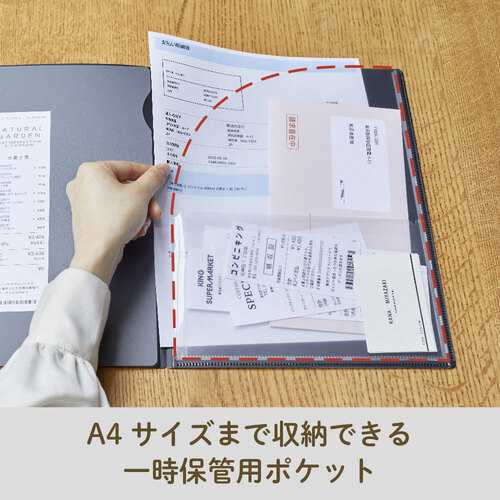 キングジム（KING JIM） レシート/領収書スキャンホルダー 790-BK