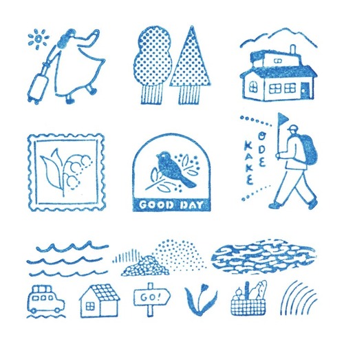 キングジム（KING JIM） 透明スタンプ「氷印」 6個セット CLSSB－001