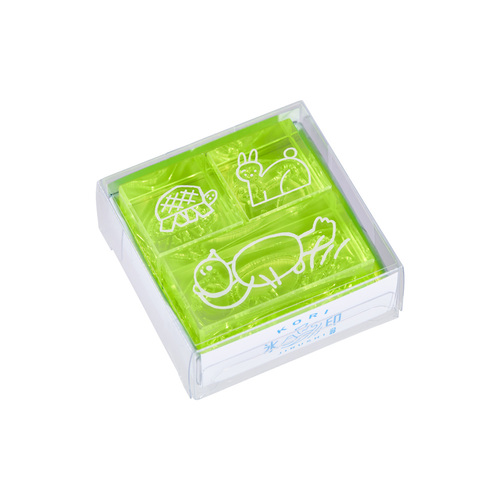 キングジム（KING JIM） 透明スタンプ「氷印」 3個セット CLSSCC－001