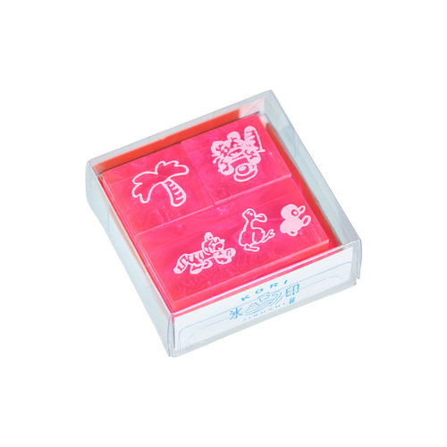 キングジム（KING JIM） 透明スタンプ「氷印」 3個セット CLSSCC－002