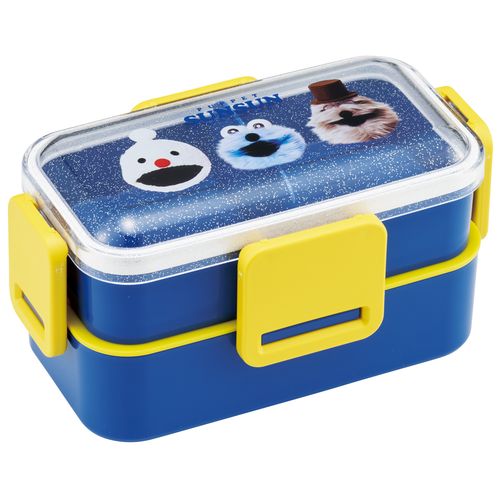 スケーター（Skater）　抗菌食洗機対応　2段ふわっと弁当箱　600mL　PFLW4　パペットスンスン