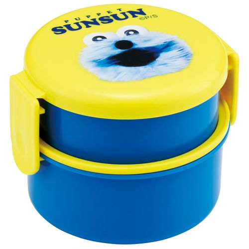スケーター（Skater）　丸型ランチBOX2段　パペットスンスン　500mL　ONWR1