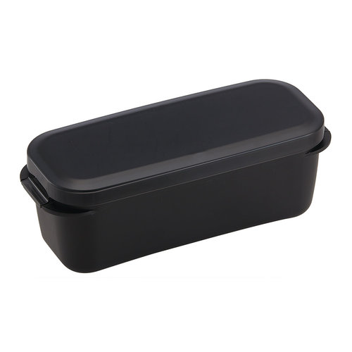 スケーター（Skater） ラク洗2段ランチボックス 800mL コールブラック