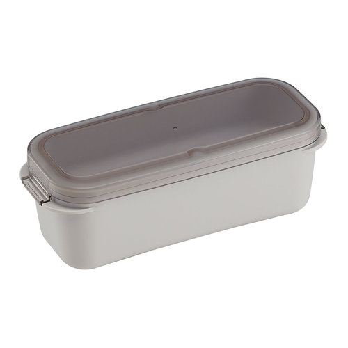 スケーター（Skater） ラク洗2段ランチボックス 800mL サンドホワイト