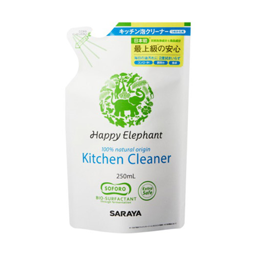 【クリックで詳細表示】ハッピーエレファント キッチン泡クリーナー 詰替用 250ml