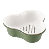 リッチェル 殻入れザルバット グリーン