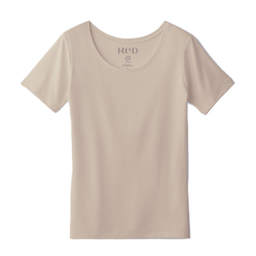 レッド（ReD） Uネックインナー半袖（COOL） S ベージュ （一般医療