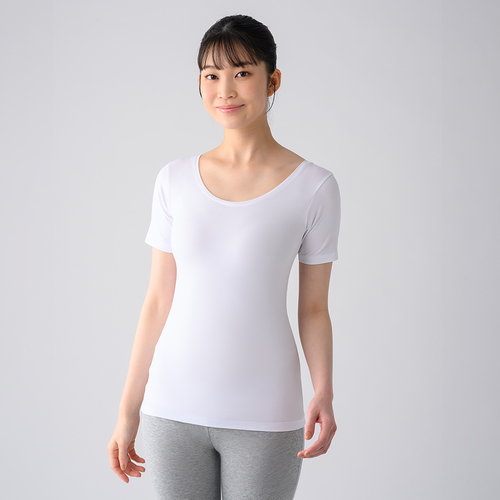 レッド（ReD） Uネックインナー半袖（COOL） LL ブラック （一般