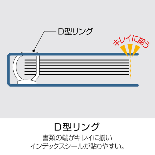 セキセイ セパル ロックリングファイル A4 SEL－2835 ネイビーブルー