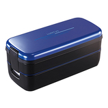 アスベル ランチボックス 2段 ランタスFL 640ml バッグ付 SS-T640 ネイビー