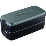 アスベル ランタスFL ランチボックス 2段 バック付 SS-T640 メタリックグレー 640ml