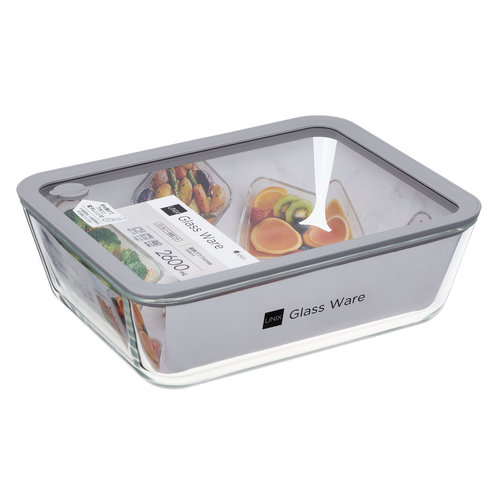 アスベル（ASVEL） 密閉ガラス保存容器（長角型） 2600mL MGO-2600