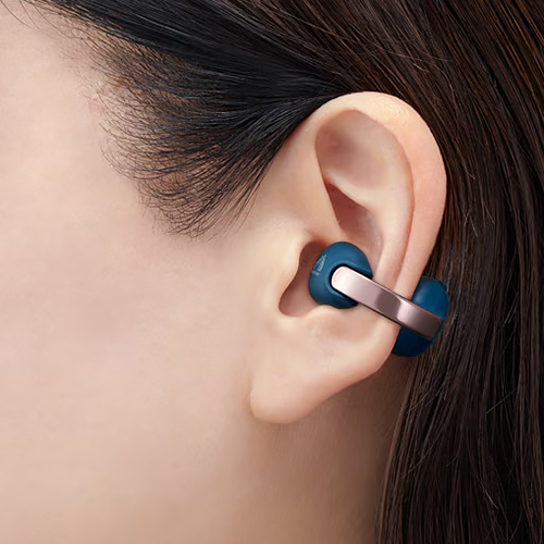 Victor HA-NP1T-A ビクター　ワイヤレスイヤホン アクセサリー感覚で装着できて耳をふさがないVictorのイヤーカフ