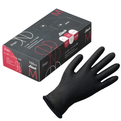 シンガー ニトリル SRB ブラック M 100枚入｜【ハンズネットストア】