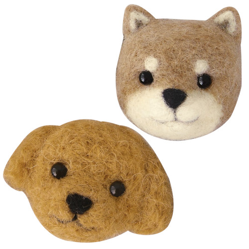 ハマナカ 羊毛フェルトでつくる ブローチキット 柴犬とトイプードル 手芸 洋裁用品 手芸キット 東急ハンズネットストア