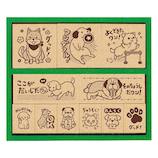 ビバリー いぬ 木製ごほうびスタンプ SDH−104