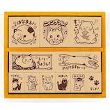 ビバリー ねこ 木製ごほうびスタンプ SDH−105