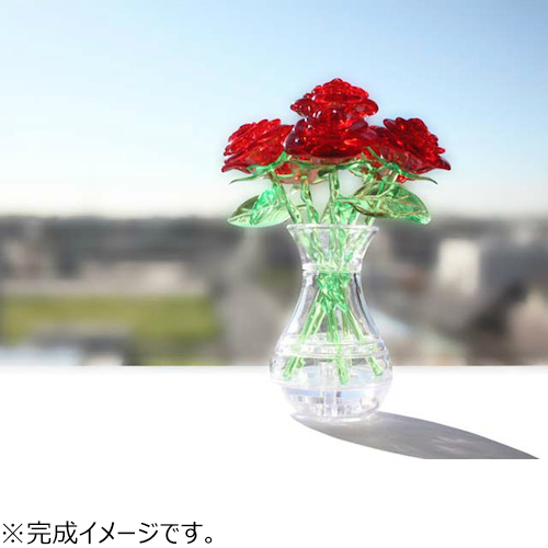 ビバリー クリスタルパズル 6ローズ レッド 47ピース パズル 立体パズル 東急ハンズネットストア