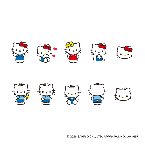 かわいくデコりたい！【デコラッシュ】ハローキティ、うさぎ、ひよこ プラス（PLUS） デコラッシュ ハートケースセット 限定 サンリオ