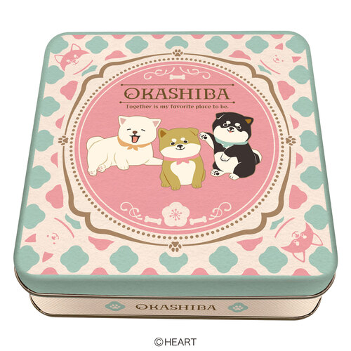 バレンタイン】 ハート おかしば ギフト缶 ※軽減税率対象商品