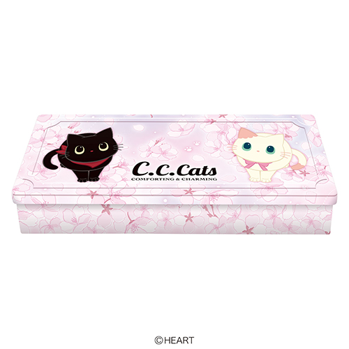 ハート C.C.キャッツレクタングルチョコ缶 ※軽減税率対象商品