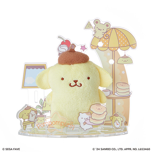 サンリオキャラクターズ　かわいい韓国語マスコット　ポムポムプリン　4個セット サンリオキャラクターズ かわいい韓国語マスコット ポムポム