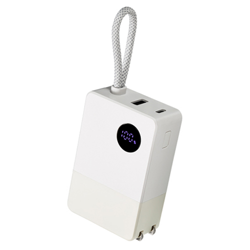 アクセス ACアダプター モバイルバッテリー 5000mAh ホワイト