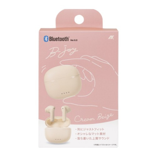 アクセス（AXES） B-joy 完全ワイヤレスイヤホン AH-TWS02 クリーム
