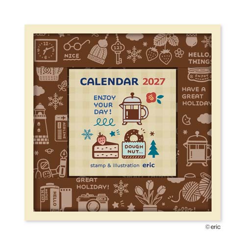 2027年版・日めくり】 新日本カレンダー eric color 日めくり NK-4420