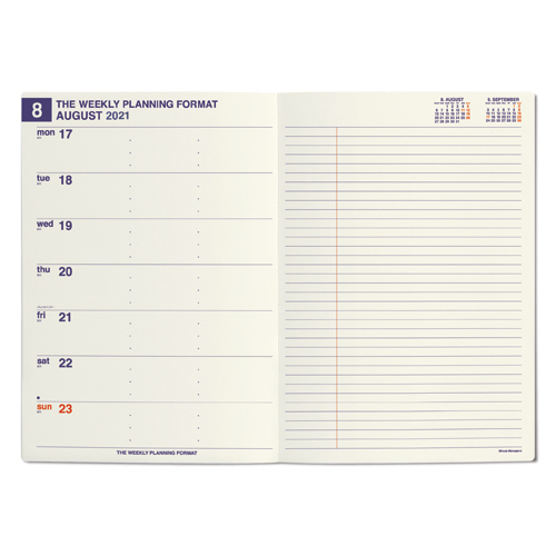 21年3月始まり ハイタイド Hightide ミニットマネージャー Ex A5 ウィークリー 21sx2 グリーン 月曜始まり 手帳 日記帳 ダイアリー 東急ハンズネットストア